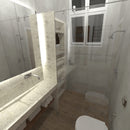 Chuveiro Com Tubo Parede Cromado