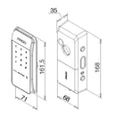 Fechadura Digital Alarme e Senha De Sobrepor
