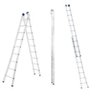 Escada Extensiva Alumínio 9x2 Degraus.